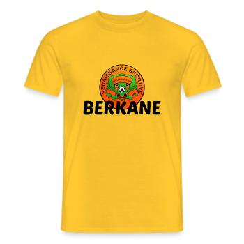 BERKANE - Men's T-Shirt - yellow - Front - AI Model Male 178 dark (178cm)