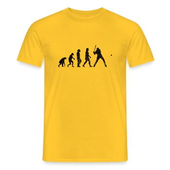 Joueurs de baseball Équipe de baseball Joueurs de baseball Joueurs de baseball - T-shirt homme - jaune - Devant - AI Model Male 178 dark (178cm)
