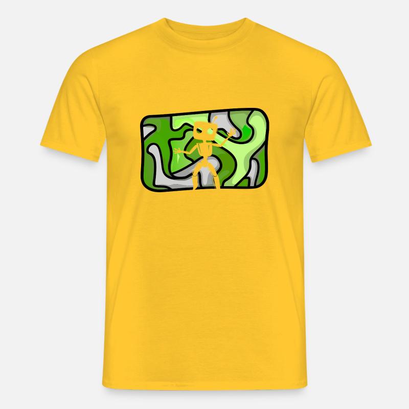 Roboter Robotics Tech - Männer T-Shirt - Gelb