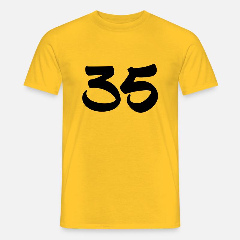 35 - Männer T-Shirt - Gelb