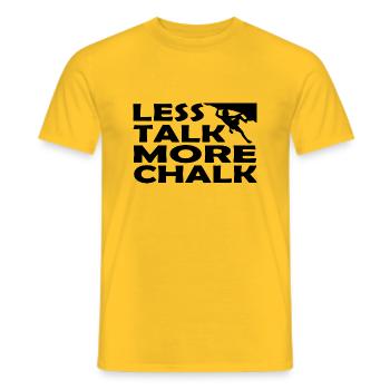 Bouldern Klettern Climbing - Männer T-Shirt - Gelb - Vorne - AI Model Male 178 dark (178cm)