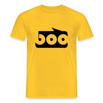 boo...! - Männer T-Shirt - Gelb - Vorne - AI Model Male 178 dark (178cm)