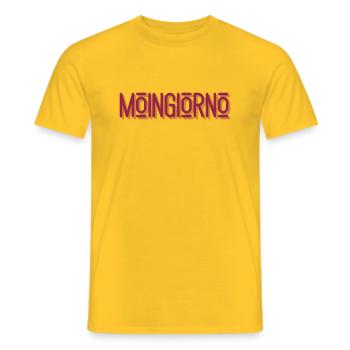moingiorno 1 - Männer T-Shirt - Gelb - Vorne - AI Model Male 178 dark (178cm)