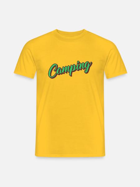 Vie de camping - T-shirt homme - jaune