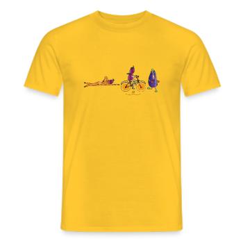 Triathlon - Männer T-Shirt - Gelb - Vorne - AI Model Male 178 dark (178cm)