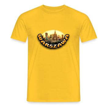 Varsovie - T-shirt homme - jaune - Devant - AI Model Male 178 dark (178cm)