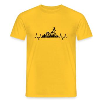 Snowboard Snowboarder - T-shirt homme - jaune - Devant - AI Model Male 178 dark (178cm)