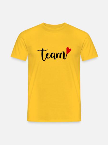 Team - Men's T-Shirt - yellow