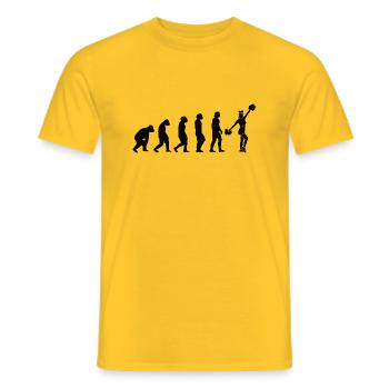 Cheerleader Cadeau Cheerleader Cheerleading - T-shirt homme - jaune - Devant - AI Model Male 178 dark (178cm)