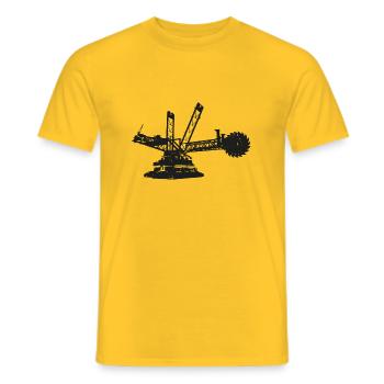 Braunkohle Klima - Männer T-Shirt - Gelb - Vorne - AI Model Male 178 dark (178cm)