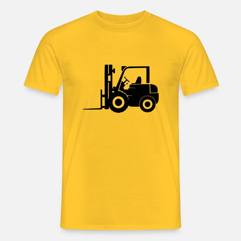 Gabelstapler - Männer T-Shirt - Gelb