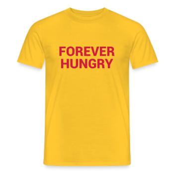 toujours affamé - T-shirt homme - jaune - Devant - AI Model Male 178 dark (178cm)