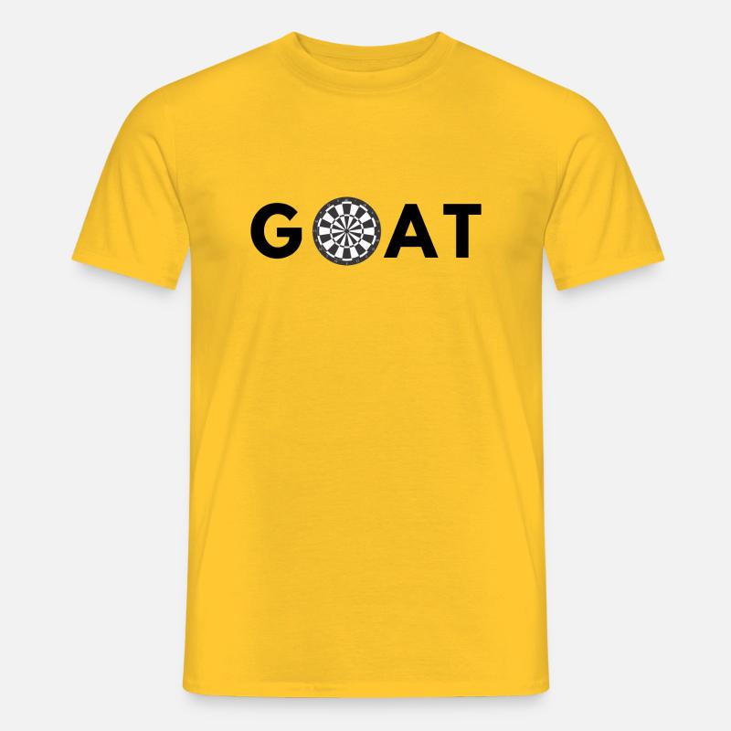 Fléchettes CHÈVRE Fléchettes CHÈVRE - T-shirt homme - jaune