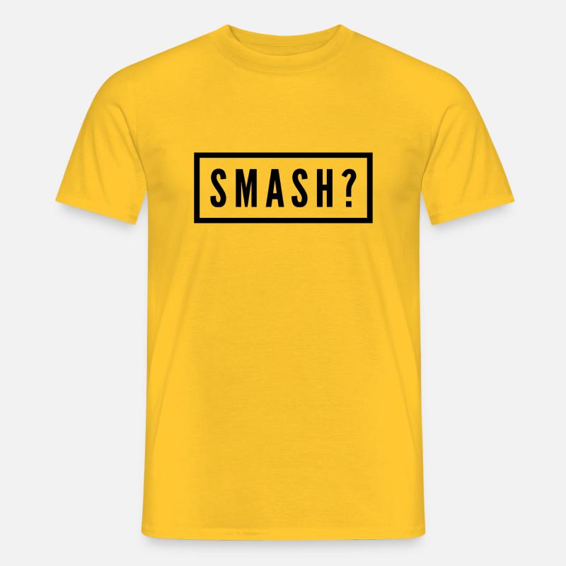 Smash - Männer T-Shirt - Gelb