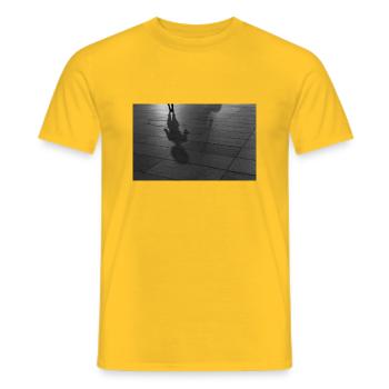 Ombre dansante - T-shirt homme - jaune - Devant - AI Model Male 178 dark (178cm)
