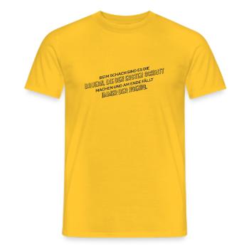 Drôle Fermier Agriculteur Dicton - T-shirt homme - jaune - Devant - AI Model Male 178 dark (178cm)