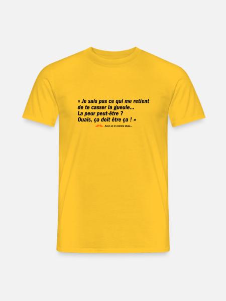 La peur peut-être ? (b) - T-shirt homme - jaune