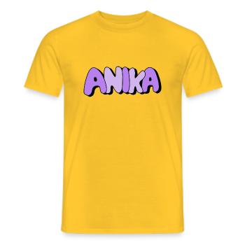 Anonymous - Men's T-Shirt - yellow - Front - AI Model Male 178 dark (178cm)