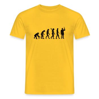 Technicien en chimie Professeur de chimie Technicien de laboratoire chimiste Chimiste - T-shirt homme - jaune - Devant - AI Model Male 178 dark (178cm)