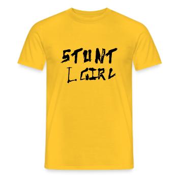 E-Scooter Roller Scooter - T-shirt homme - jaune - Devant - AI Model Male 178 dark (178cm)