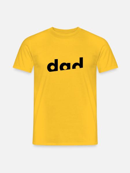 Cadeau d’anniversaire cool pour les papas, papa, papas - T-shirt homme - jaune