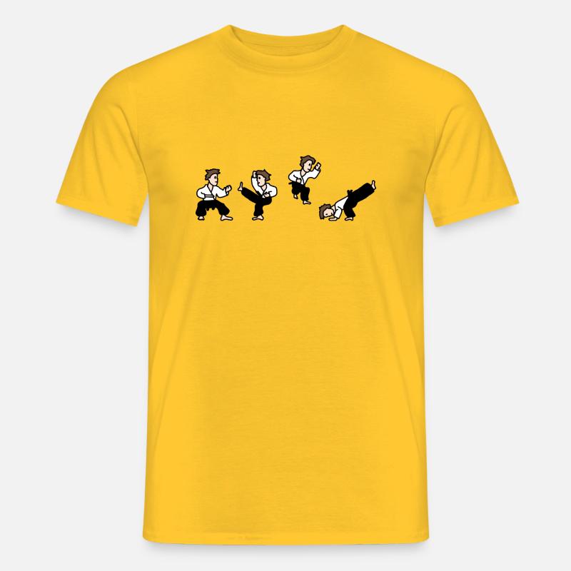 Karate - Männer T-Shirt - Gelb