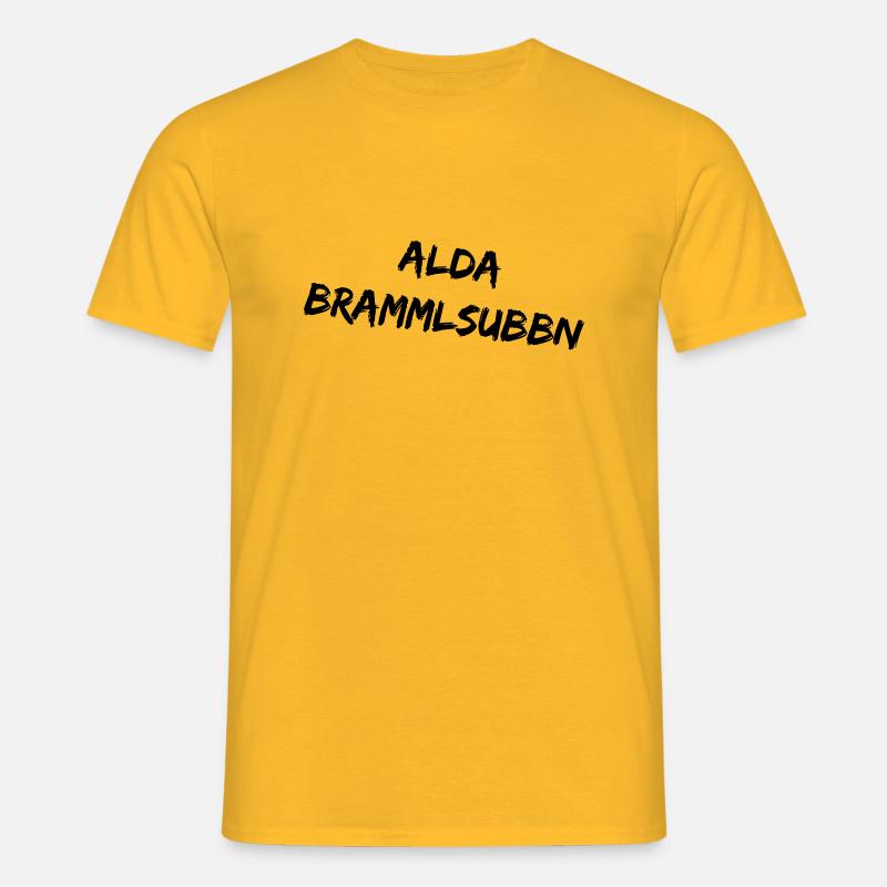 Alda Brammlsubbn - Männer T-Shirt - Gelb