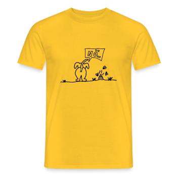 Lower Austria Dog - Men's T-Shirt - yellow - Front - AI Model Male 178 dark (178cm)