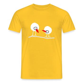 Vögel 11 - Männer T-Shirt - Gelb - Vorne - AI Model Male 178 dark (178cm)
