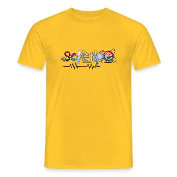 Science Science Scientist Physics Lab DNA - Men's T-Shirt - yellow - Front - AI Model Male 178 dark (178cm)