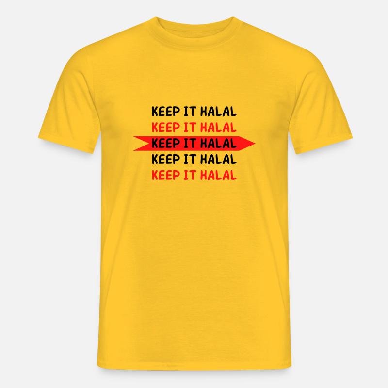 Keep it Halal - Männer T-Shirt - Gelb