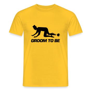 Futur marié - T-shirt homme - jaune - Devant - AI Model Male 178 dark (178cm)