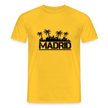 madrid - Männer T-Shirt - Gelb - Vorne - AI Model Male 178 dark (178cm)