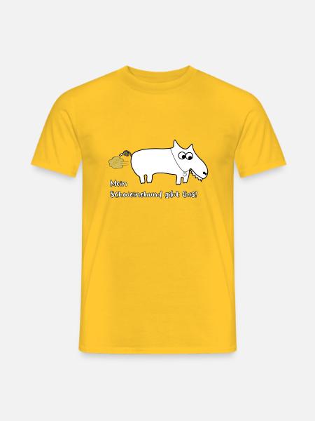 Mein Schweinehund gibt Gas! - Männer T-Shirt - Gelb