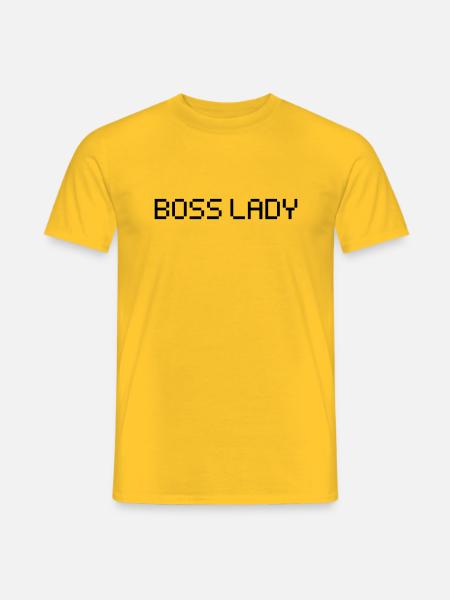 Dame patronne - T-shirt homme - jaune