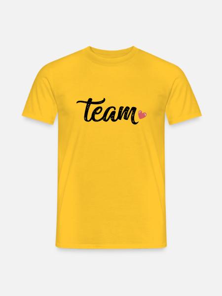 Team Herz - Men's T-Shirt - yellow
