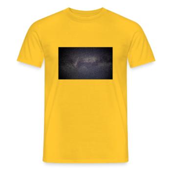 Milchstraße - Männer T-Shirt - Gelb - Vorne - AI Model Male 178 dark (178cm)