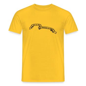 Feuerwehr - Gott zur Ehr dem Nächsten zur Wehr - Männer T-Shirt - Gelb - Vorne - AI Model Male 178 dark (178cm)