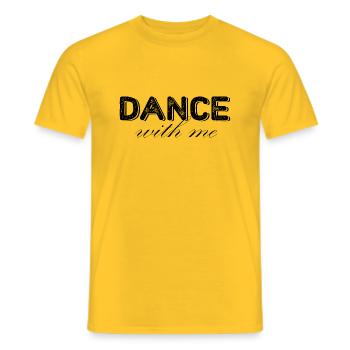 Danse Musique de danse - T-shirt homme - jaune - Devant - AI Model Male 178 dark (178cm)