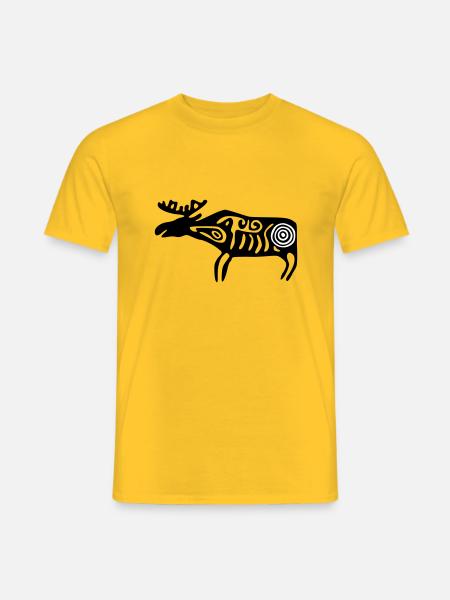 Elk Sámi seeds - Men's T-Shirt - yellow