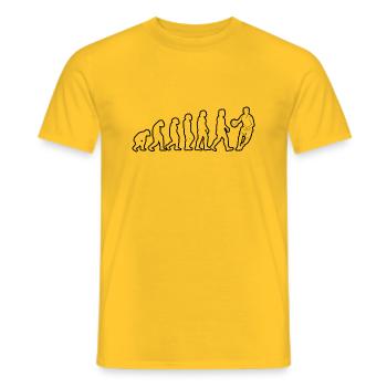 Club de basket-ball Amateurs de basket-ball Joueurs de basket-ball - T-shirt homme - jaune - Devant - AI Model Male 178 dark (178cm)