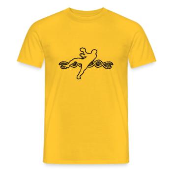 Handball Handball Team Handball Fan Handball Player - Men's T-Shirt - yellow - Front - AI Model Male 178 dark (178cm)
