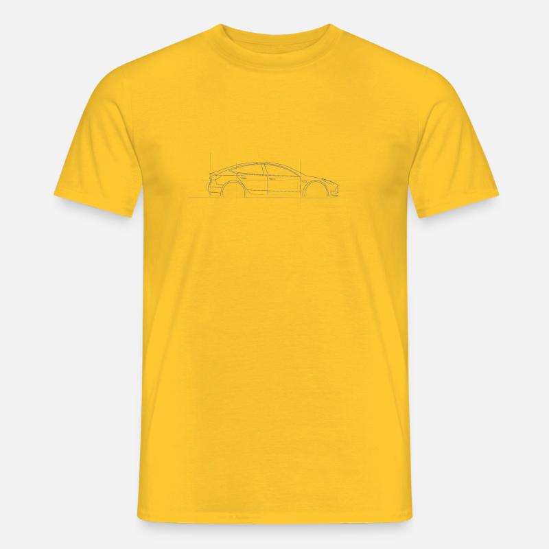 Elektrisch - E Auto - M3 - Männer T-Shirt - Gelb