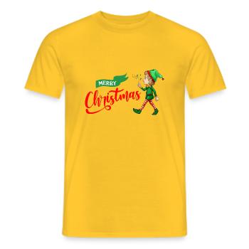 Onze - T-shirt homme - jaune - Devant - AI Model Male 178 dark (178cm)