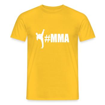 mma - T-shirt homme - jaune - Devant - AI Model Male 178 dark (178cm)