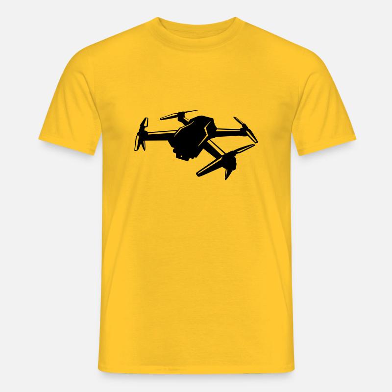 Drohne - Männer T-Shirt - Gelb