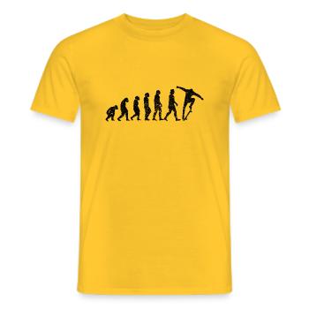 Skateboard Skaten Skater Skate-Fan Skateboarding - Männer T-Shirt - Gelb - Vorne - AI Model Male 178 dark (178cm)