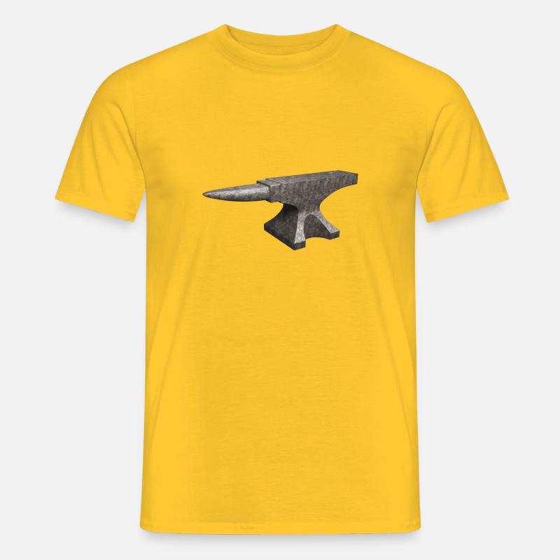 Amboss - it's an anvil - Männer T-Shirt - Gelb