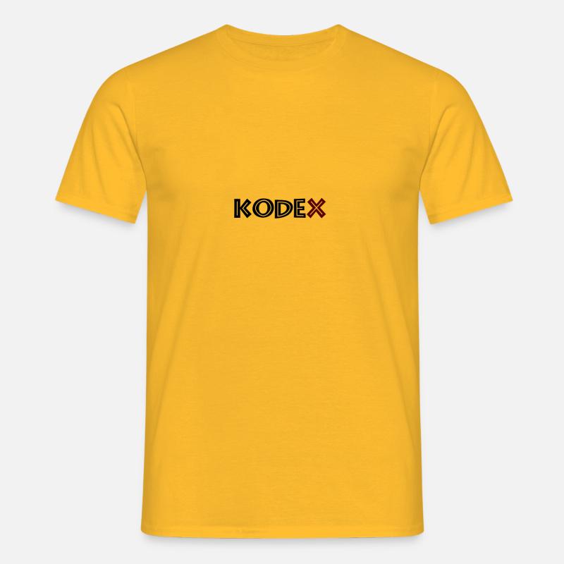 Code - Men's T-Shirt - yellow