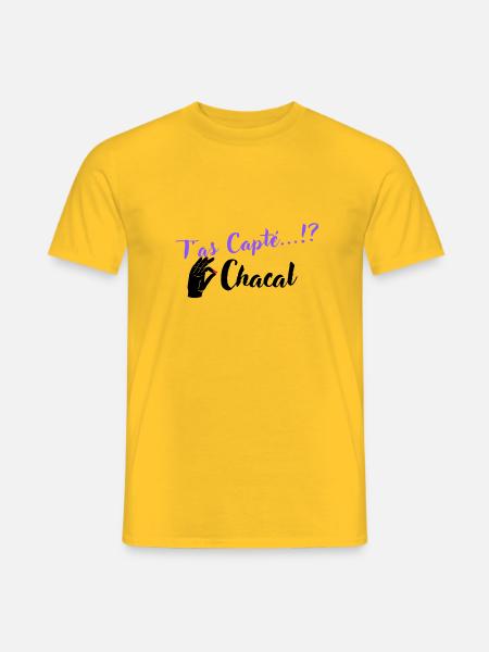 T as Capté...!? Chacal - T-shirt homme - jaune